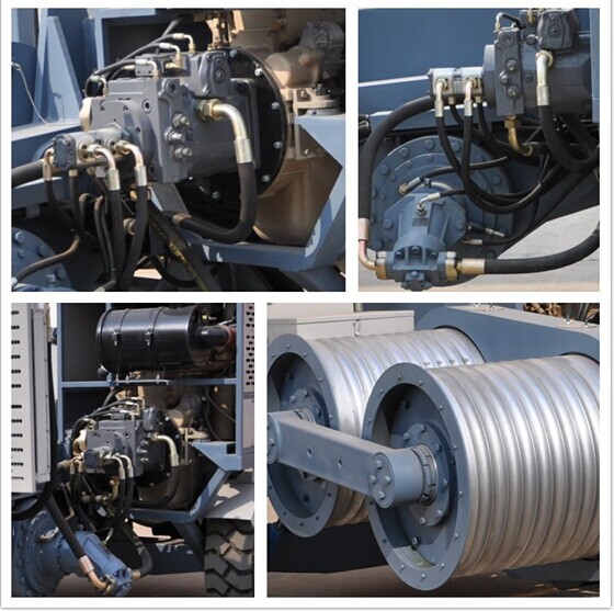 강저 번호 8 118kw Cummins Engine를 가진 유압 케이블 잡아당기기 기계장치 90kN