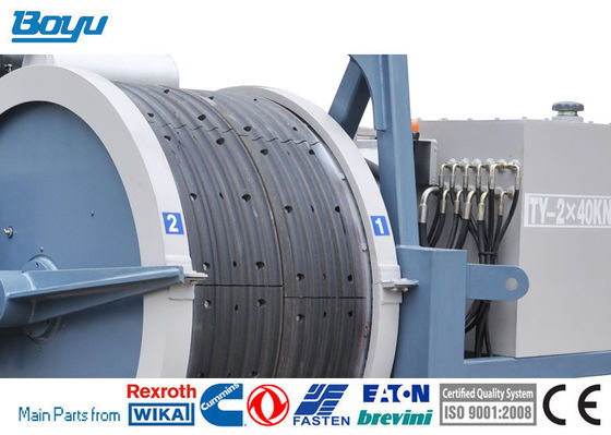Overhead Line Hydraulic Tension Machine Max Continuous Pull 2x40kN