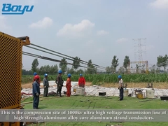 가공 도체를 위한 송전선 가선 도구 수력공기 압축기